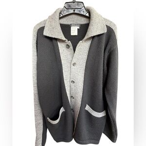 Vintage Y’s Yohji Yamamoto grey and black cardigan M
